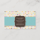 おもしろいおよびお洒落なカップケーキ|のベーカリーの名刺 名刺 (裏面)