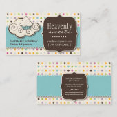 おもしろいおよびお洒落なカップケーキ|のベーカリーの名刺 名刺 (正面/裏面)