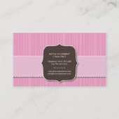 おもしろいおよびお洒落なカップケーキ|のベーカリーの名刺 名刺 (裏面)