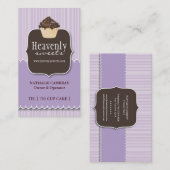 おもしろいおよびお洒落なカップケーキ|のベーカリーの名刺 名刺 (正面/裏面)