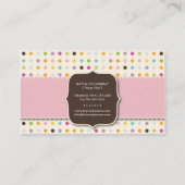 おもしろいおよびお洒落なカップケーキ|のベーカリーの名刺 名刺 (裏面)