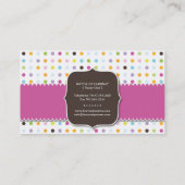 おもしろいおよびお洒落なカップケーキ|のベーカリーの名刺 名刺 (裏面)