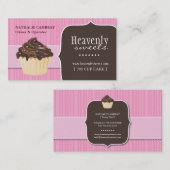 おもしろいおよびお洒落なカップケーキ|のベーカリーの名刺 名刺 (正面/裏面)