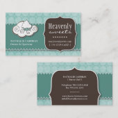 おもしろいおよびお洒落なカップケーキ|のベーカリーの名刺 名刺 (正面/裏面)