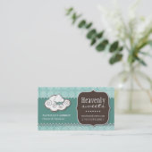 おもしろいおよびお洒落なカップケーキ|のベーカリーの名刺 名刺 (スタンド正面)