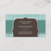 おもしろいおよびお洒落なカップケーキ|のベーカリーの名刺 名刺 (裏面)