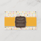 おもしろいおよびお洒落なカップケーキ|のベーカリーの名刺 名刺 (裏面)