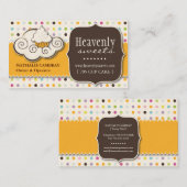 おもしろいおよびお洒落なカップケーキ|のベーカリーの名刺 名刺 (正面/裏面)