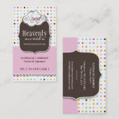 おもしろいおよびお洒落なカップケーキ|のベーカリーの名刺 名刺 (正面/裏面)