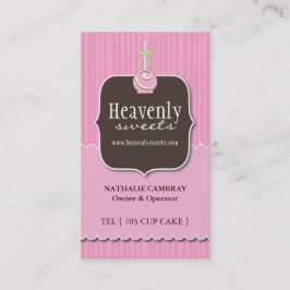 おもしろいおよびお洒落なケーキのポップの名刺 名刺