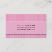 おもしろいおよびお洒落なケーキのポップの名刺 名刺 (裏面)