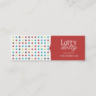 おもしろいおよびお洒落なポーク点の包装のラベル スキニー名刺