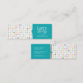 おもしろいおよびお洒落なポーク点の包装のラベル スキニー名刺 (正面/裏面)