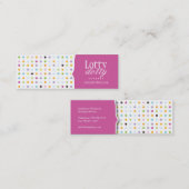 おもしろいおよびお洒落なポーク点の包装のラベル スキニー名刺 (正面/裏面)