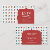 おもしろいおよびお洒落なポーク点の名刺 名刺 (正面/裏面)