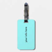 おもしろいおよびカラフルな蝶 ラゲッジタグ (裏面縦)