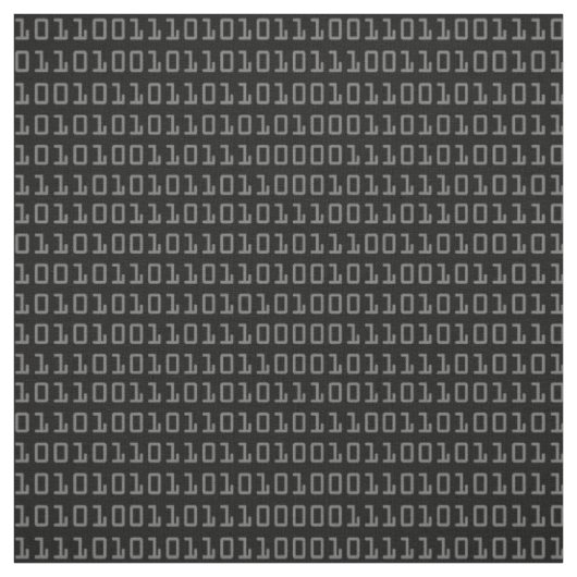 おもしろいおよびクールなコンピュータ2進符号パターン ファブリック (見本)