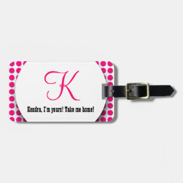 おもしろいおよびスタイリッシュ私に家のカスタムなモノグラムV09を取って下さい ラゲッジタグ