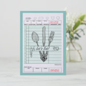 おもしろいおよびファンキーなディナー・パーティ 招待状 (スタンド正面)