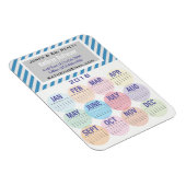 おもしろいおよびプロフェッショナルビジネス2018カレンダー マグネット (右側)