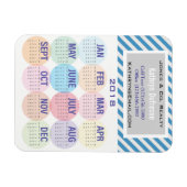 おもしろいおよびプロフェッショナルビジネス2018カレンダー マグネット (横)