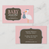 おもしろいおよびモダンなベビーのブティックの名刺 名刺 (正面/裏面)