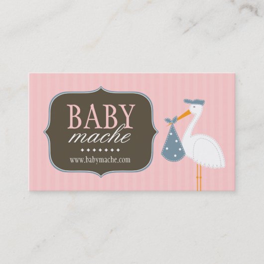おもしろいおよびモダンなベビーのブティックの名刺 名刺 (正面)
