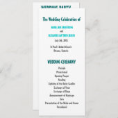 おもしろいおよびモダンな結婚式プログラム プログラム (正面/裏面)