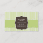 おもしろいおよび上品なカップケーキ|のベーカリーの名刺 名刺 (裏面)