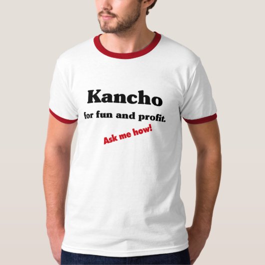おもしろいおよび利益のためのKancho Tシャツ (正面)