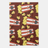 おもしろいおよび新しい映画ポップコーン キッチンタオル (縦)