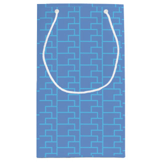 おもしろいおよび明るく多彩で幾何学的なパターン スモールペーパーバッグ