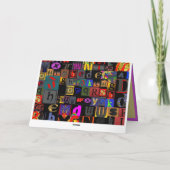 おもしろいおよび熱狂する抽象芸術アルファベット カード (裏面)