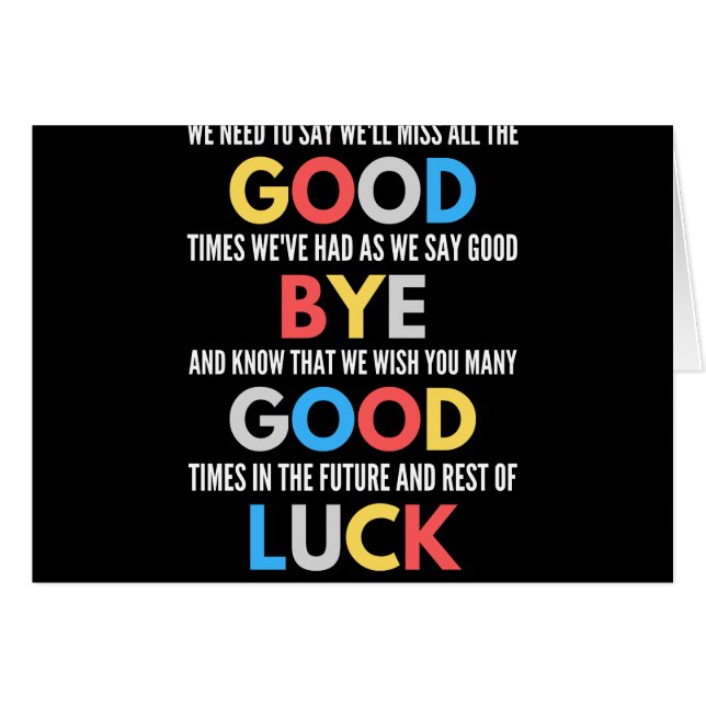 おもしろいお別れ遠くにへ (正面横)