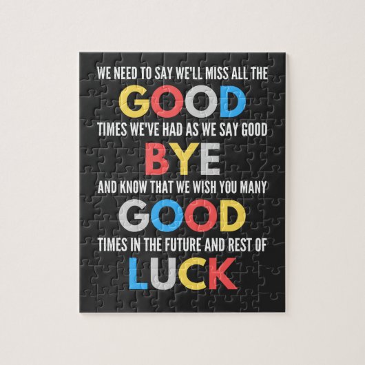 おもしろいお別れ遠くにへ ジグソーパズル (縦)