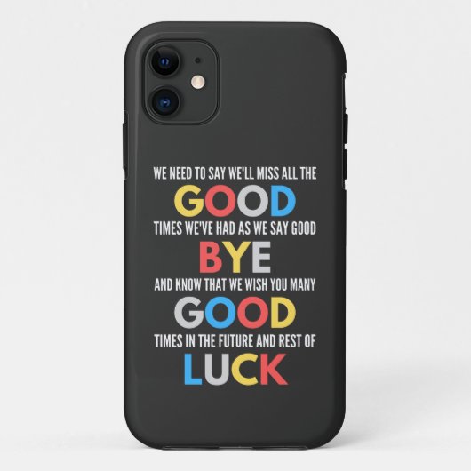 おもしろいお別れ遠くにへ Case-Mate iPhoneケース (裏面)