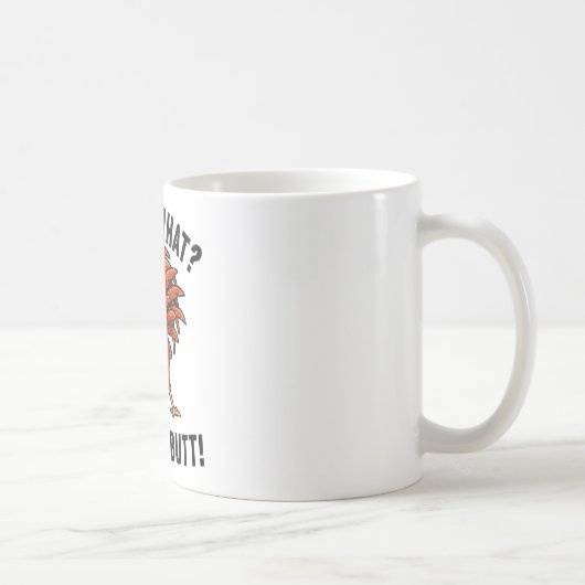 おもしろいお尻のニワトリ ギャグ にわとり グッズ コーヒーマグカップ (右)