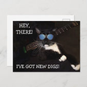 おもしろいお尻及び猫カッコいい移動葉書 ポストカード (正面/裏面)