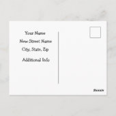 おもしろいお尻及び猫カッコいい移動葉書 ポストカード (裏面)