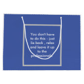 おもしろいお尻手術 – アセンブリが必要 ラージペーパーバッグ (裏面)