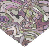 おもしろいお尻紫バイオレットブラックモザイクアートパターン ミディアムテーブルランナー (コーナー)