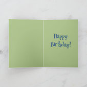 おもしろいお年寄りの誕生日 カード (内部)