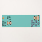 おもしろいお母さんじゃないマイルドアーモンドビーガン ヨガマット (裏面(横))