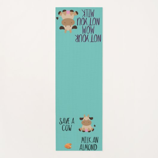 おもしろいお母さんじゃないマイルドアーモンドビーガン ヨガマット (正面)