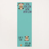 おもしろいお母さんじゃないマイルドアーモンドビーガン ヨガマット (裏面)