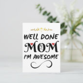 おもしろいお母さん素晴らし ポストカード (スタンド正面)