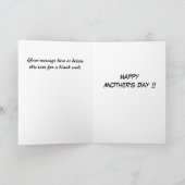 おもしろいお母さん – ジグが起きた カード (内部)