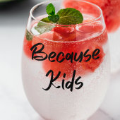 おもしろいお母さん ステムなしワイングラス