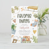 おもしろいお気に入りのギフト交換 招待状 (スタンド正面)