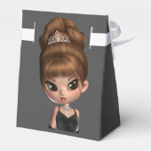 おもしろいお気に入りのディババースデーパーティー フェイバーボックス (裏面サイド)